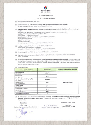 TS EN 1504-3 Tuğla Harcı CE-DoP Beyan