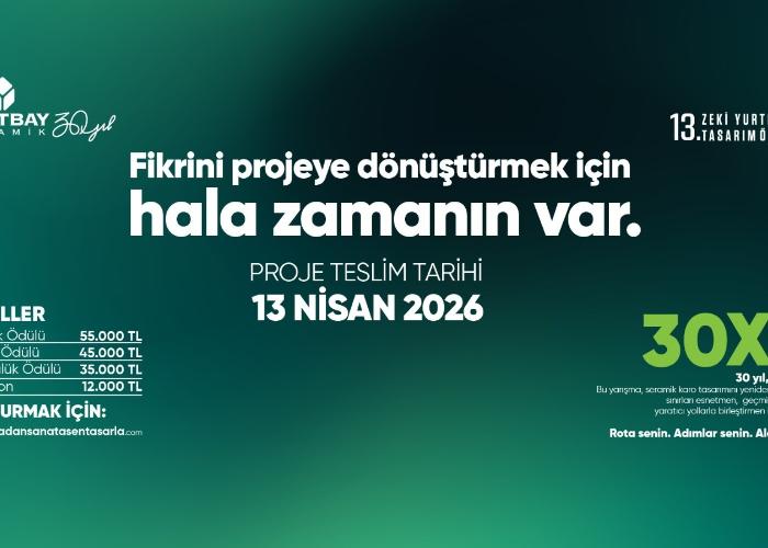 13. Zeki Yurtbay Tasarım Ödülleri’nde Zaman Daralıyor